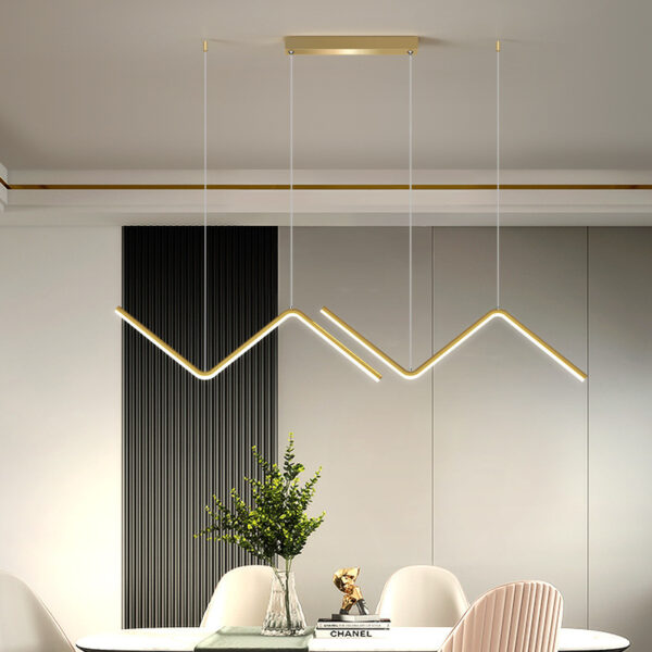 LED Chandelier Minimalist Design for Living Room Bedroom Kitchen Creative Art Wall Suspension Light Fixtures - Image 4