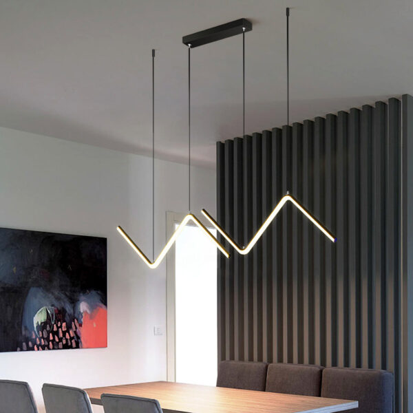 LED Chandelier Minimalist Design for Living Room Bedroom Kitchen Creative Art Wall Suspension Light Fixtures - Image 3