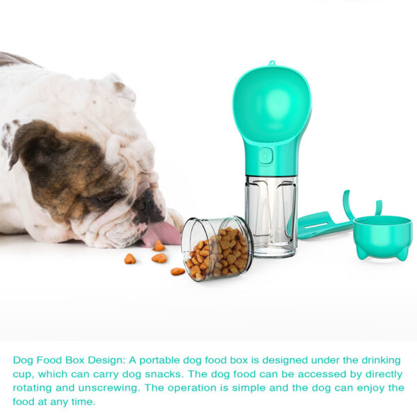 Pet Water Bottle Feeder Bowl Garbage Bag Storage Portable Pet Outdoor Travel 3 In 1 Dog Water Bottle - Image 2